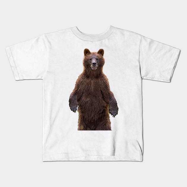 Bear Kids T-Shirt by HIghlandkings